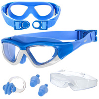 Okulary pływackie dla dzieci na basen ANTI-FOG - blue