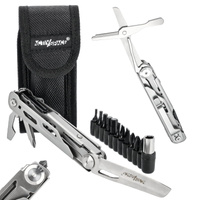 Multitool survivalowy narzędzie wielofunkcyjne zestaw narzędzi 7w1 + bity