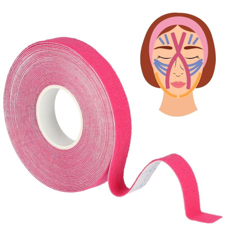 Taśma do tapingu twarzy kinezjologiczna tape face - pink
