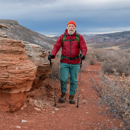 Kijki trekkingowe grey - Składane K03