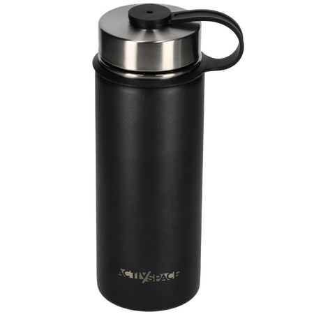 Bidon kubek termiczny stalowy 532 ml - black