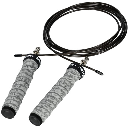 Skakanka bokserska regulowana z łożyskami i obciążeniem - szara S02