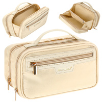 Kosmetyczka podróżna kuferek organizer na kosmetyki – beige