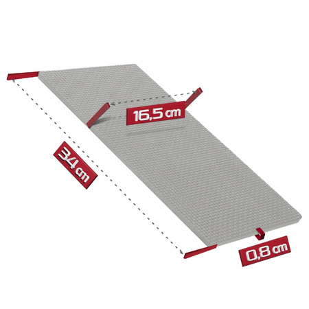 Kółko Roller AB WHEEL do ćwiczeń mięśni brzucha + mata R02