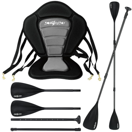 Zestaw wiosło i siedzisko kajakowe do deski SUP