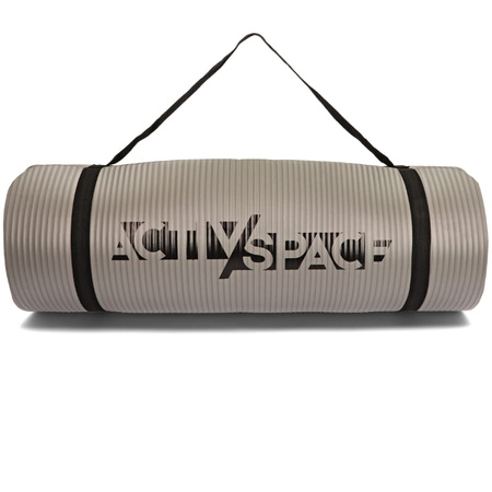 Gruba mata do ćwiczeń NBR 1,5 cm - szara