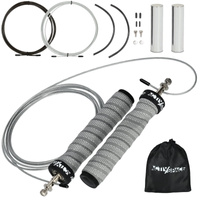 Skakanka bokserska regulowana z łożyskami i obciążeniem - szara S02