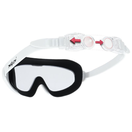 Okulary pływackie na basen gogle do pływania ANTI-FOG - white