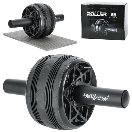 Kółko Roller AB WHEEL do ćwiczeń mięśni brzucha + mata R02