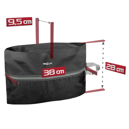 Organizer podróżny kompresyjny do walizki na ubrania zestaw 6 szt - Black