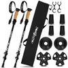 Kije trekkingowe kijki nordic walking regulowane - black