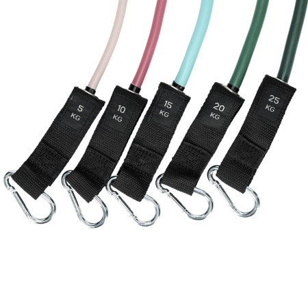 Zestaw 5 gum oporowych do ćwiczeń wysoka jakość