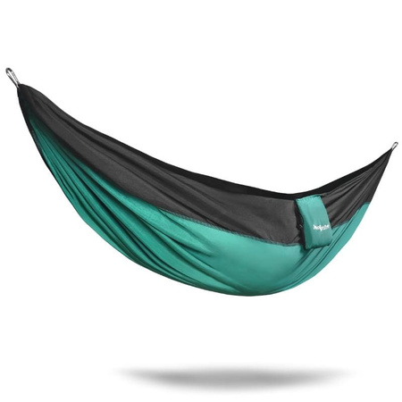 Hamak turystyczny przenośny ultralekki - zestaw