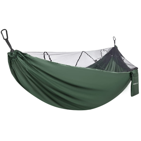 Hamak turystyczny z moskitierą przenośny biwak - zestaw