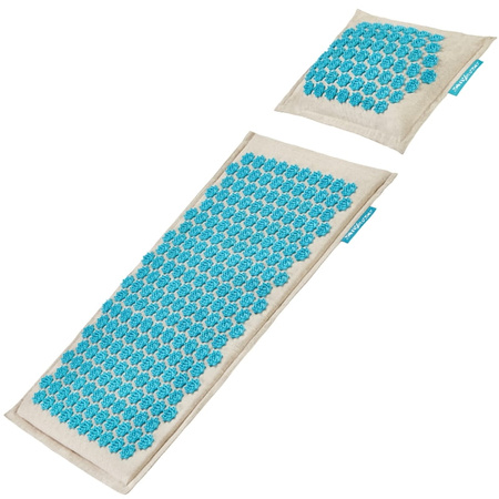 Kokosowa ECO Mata do akupresury - zestaw TURKUSOWY