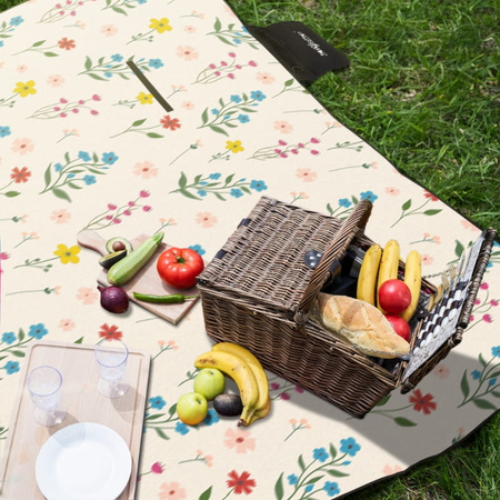 Koc piknikowy plażowy mata z izolacją 200x200cm biwak - K02