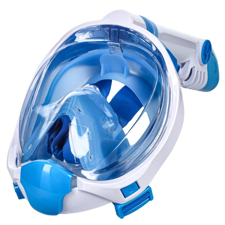Maska do nurkowania dla dzieci pełnotwarzowa nie paruje - blue