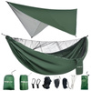 Hamak turystyczny z moskitierą +tarp przenośny - zestaw