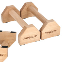 Paraletki drewniane uchwyty do pompek długie 30cm