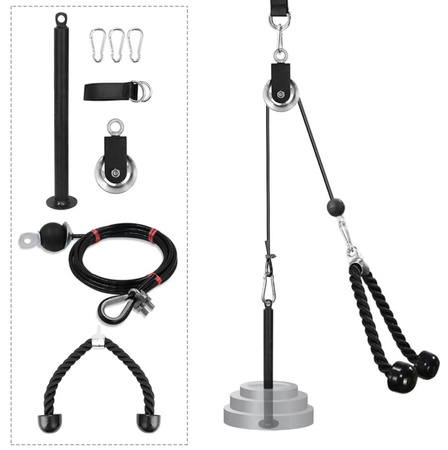 Uniwersalny wyciąg górny dolny - domowy zestaw do ćwiczeń