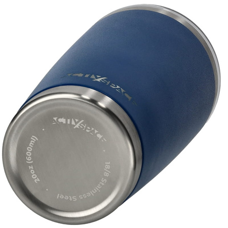 Duży kubek termiczny stalowy 600ml - blue