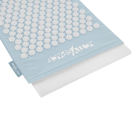 Mata do akupresury z poduszką na ból stres - zestaw niebieski