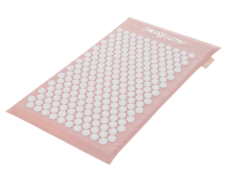 Mata do akupresury z poduszką na ból stres - zestaw różowy