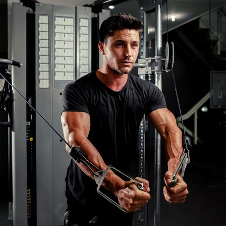 Uchwyt do wyciągu atlasu pojedynczy obrotowy - stal