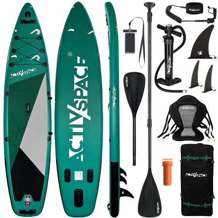Deska SUP PRO pompowana z wiosłem paddle board 365cm - S08