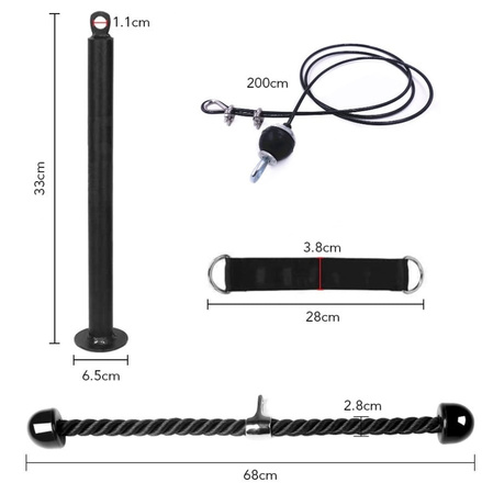 Uniwersalny wyciąg górny dolny - domowy zestaw do ćwiczeń