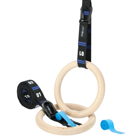 Kółka koła gimnastyczne drewniane obręcze crossfit – premium