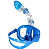Maska do nurkowania zestaw 2w1 gogle do pływania - L/XL - blue