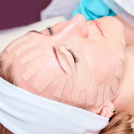 Taśma do tapingu twarzy kinezjologiczna tape face - beige