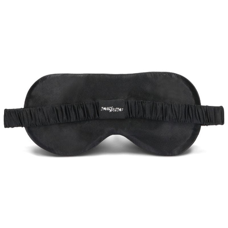 Jedwabna opaska na oczy wygodna do spania 100% jedwab morwowy - black