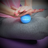 Silikonowa piłka do masażu lacrosse ball - blue
