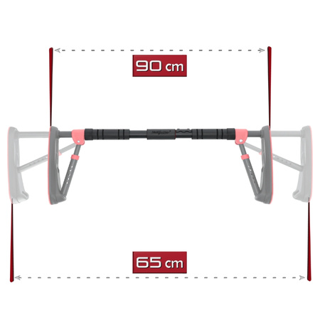 Drążek rozporowy do podciągania regulowany mocny 200kg – stalowy premium