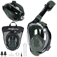 Maska do nurkowania pełnotwarzowa nie paruje - S/M green M07
