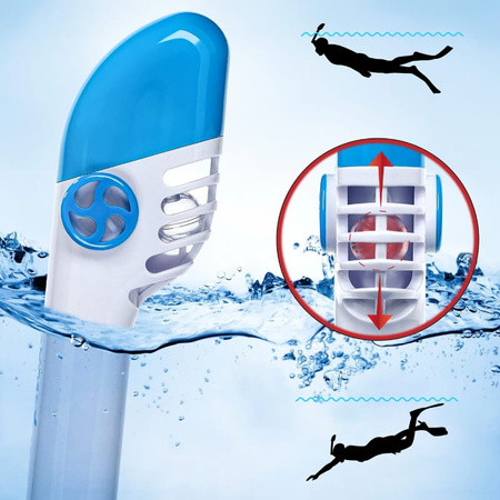 Maska do nurkowania dla dzieci pełnotwarzowa nie paruje - blue