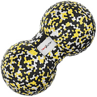Podwójna piłka do masażu epp 8x16 cm - douball Yellow