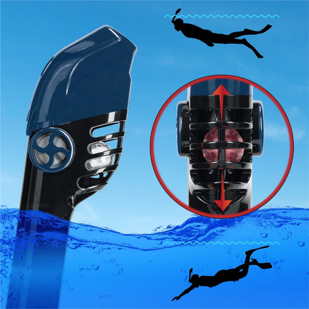 Maska do nurkowania pełnotwarzowa nie paruje - S/M blue M01