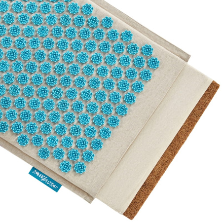 Kokosowa ECO Mata do akupresury - zestaw TURKUSOWY