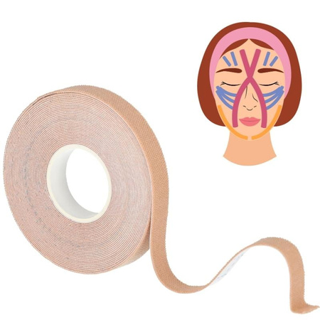 Taśma do tapingu twarzy kinezjologiczna tape face - beige