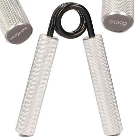 Aluminiowy ściskacz do ćwiczeń rąk dłoni opór 90kg