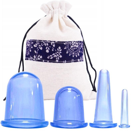 Bańki chińskie do twarzy i masażu ciała silikonowe - małe