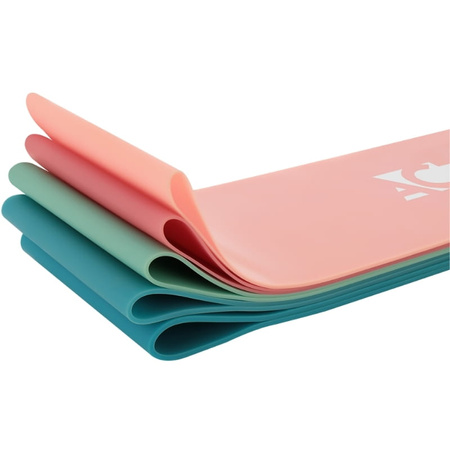 Zestaw 5 gum oporowych do ćwiczeń mini band lateksowe pink + GRATIS