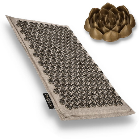 Kokosowa ECO Mata do akupresury - kolor złoty