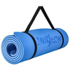 Mata TPE do ćwiczeń fitness jogi gruba karimata - blue - 1cm