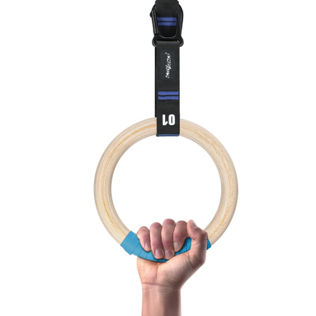 Kółka koła gimnastyczne drewniane obręcze crossfit – premium