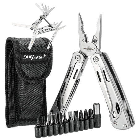 Multitool survivalowy narzędzie wielofunkcyjne zestaw narzędzi 20w1 + etui