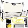 Trenażer piłkarski rebounder dwustronny 220x110cm – zestaw